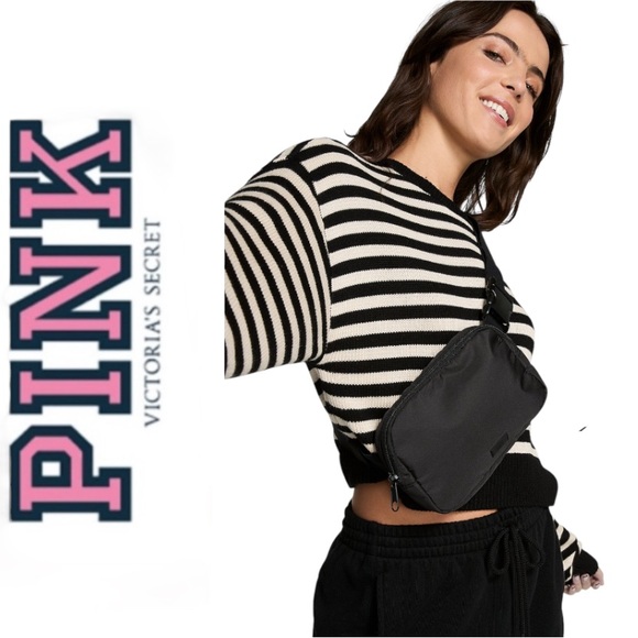 BELT BAG - PINK by Victoria’s Secret Color Black 🆕 - Picture 1 of 10